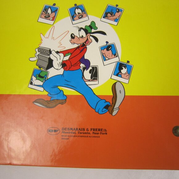 Vintage 90's Yellow/Orange Disney Goofy Taking Photos Photo Album - Picture 6 of 14